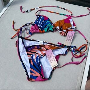 Venus Triangle Bikini top and bottom NWT